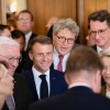 Der neue Friedenspreisträger, Frankreichs Staatspräsident Emmanuel Macron
